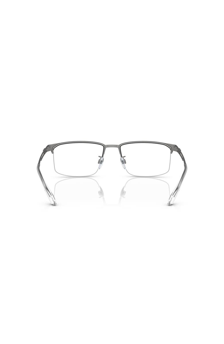 Emporio Armani 55mm Rectangle optical glasses, Alternate, color, Grey
