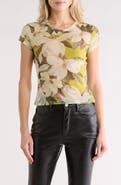 AllSaints Ellie Floral Mesh T-Shirt