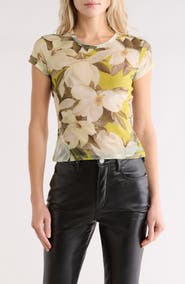 AllSaints Ellie Floral Mesh T-Shirt