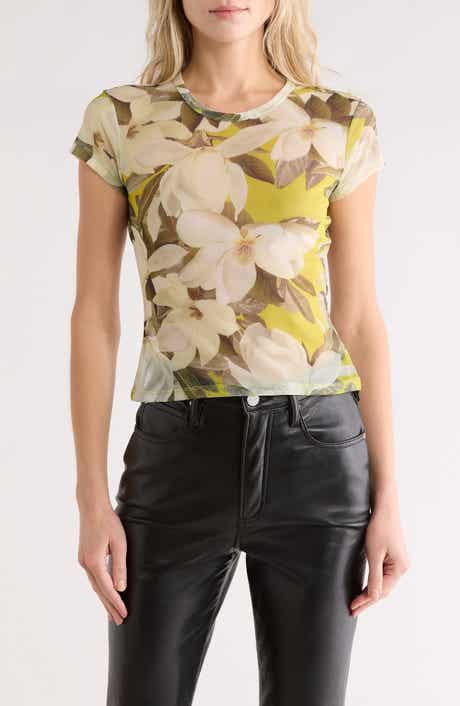 AllSaints Ellie Floral Mesh T-Shirt