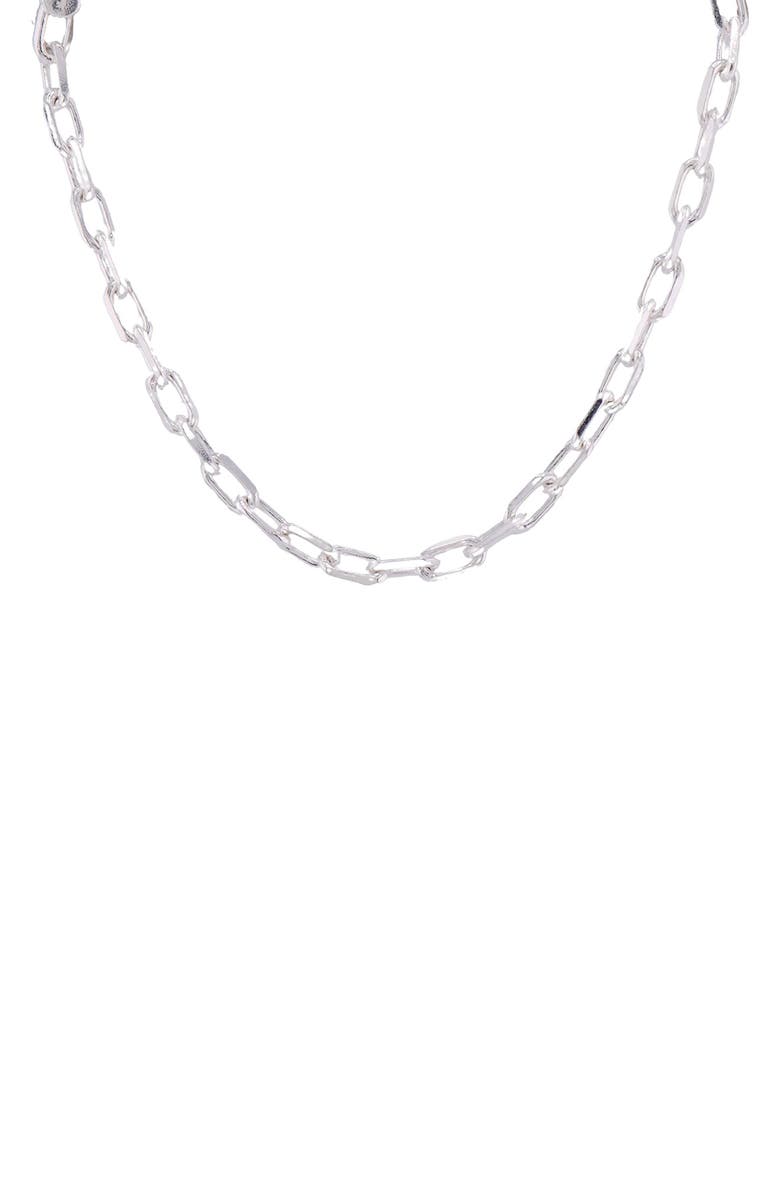 AMERICAN EXCHANGE Cable Chain Bracelet, Main, color, Silver