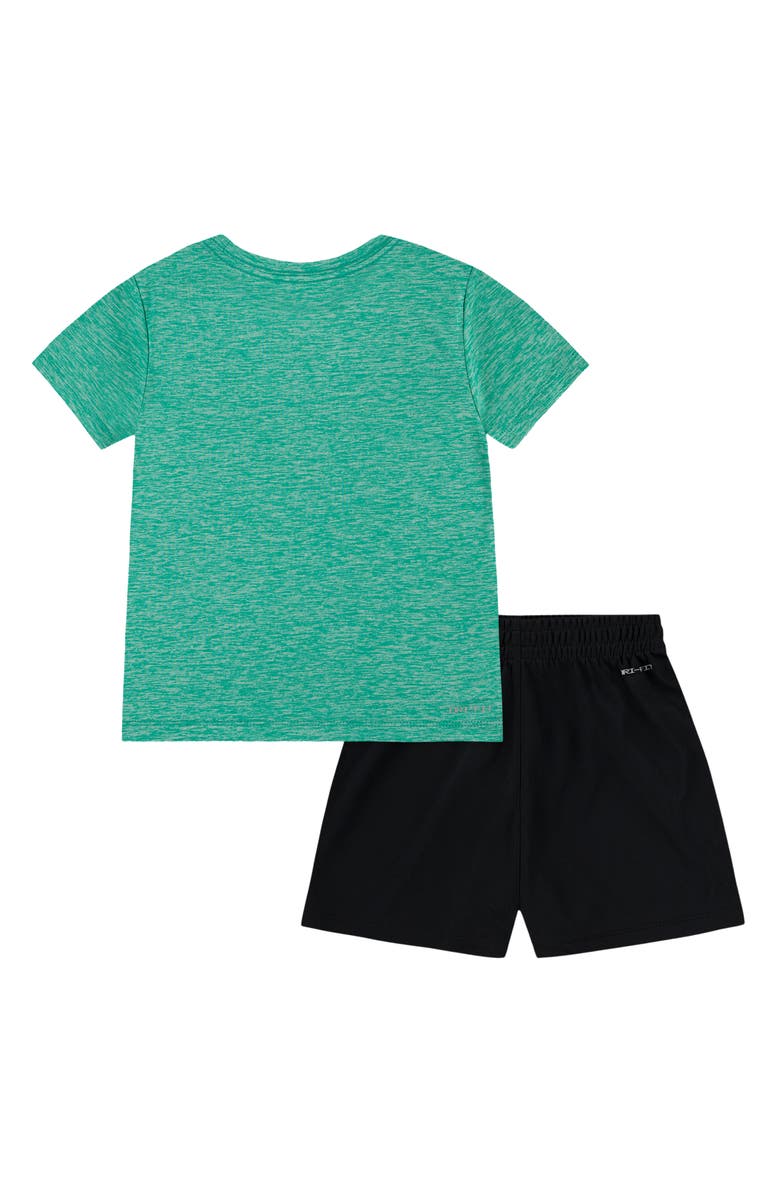 Nike Kids' T-Shirt & Shorts Set, Alternate, color, Black/ Stadium Green