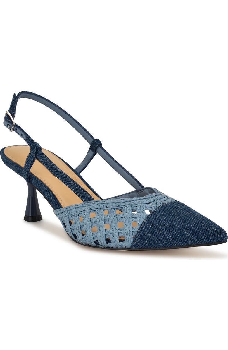 Nine West Railen Pointed Toe Slingback Pump, Main, color,