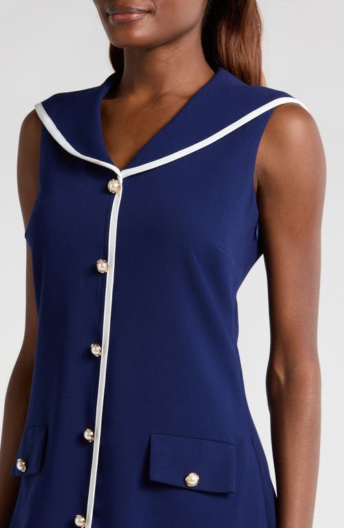 Wayf Set Sail Minidress In Marine Blue