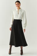 Exquise Sol Flared Midi Skirt