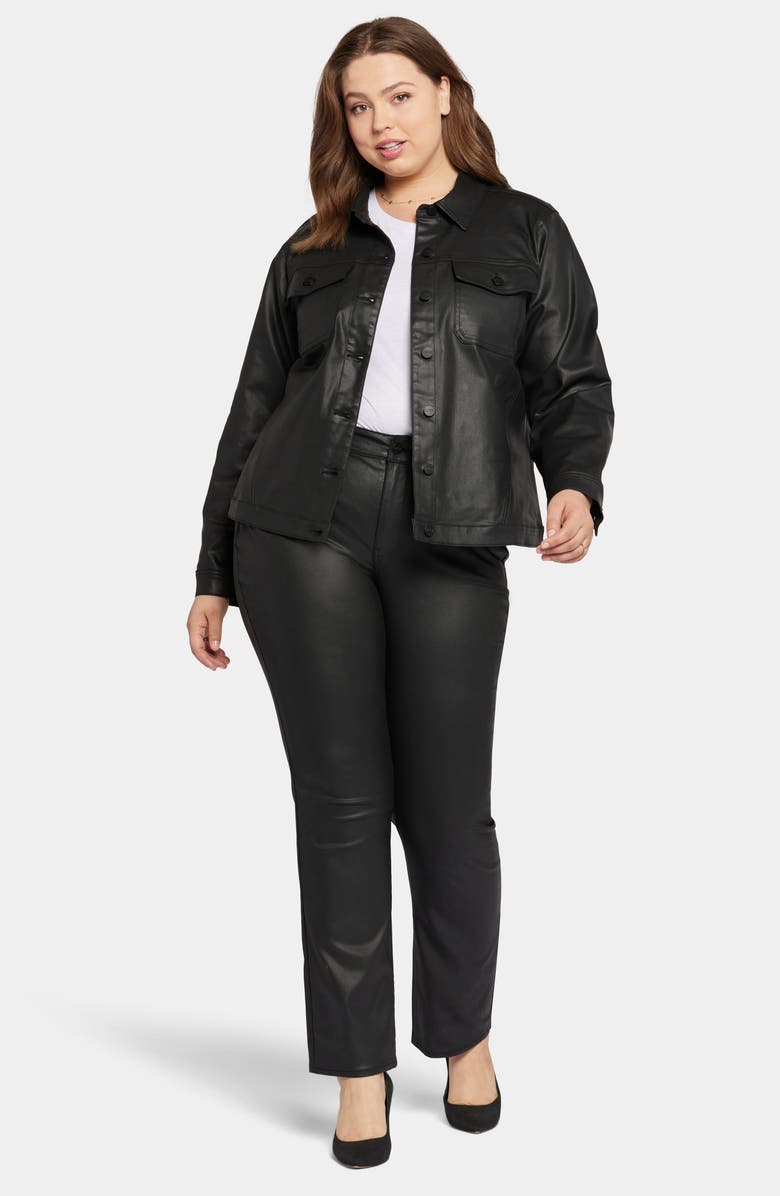 NYDJ Coated Stretch Denim Jacket, Alternate, color, 