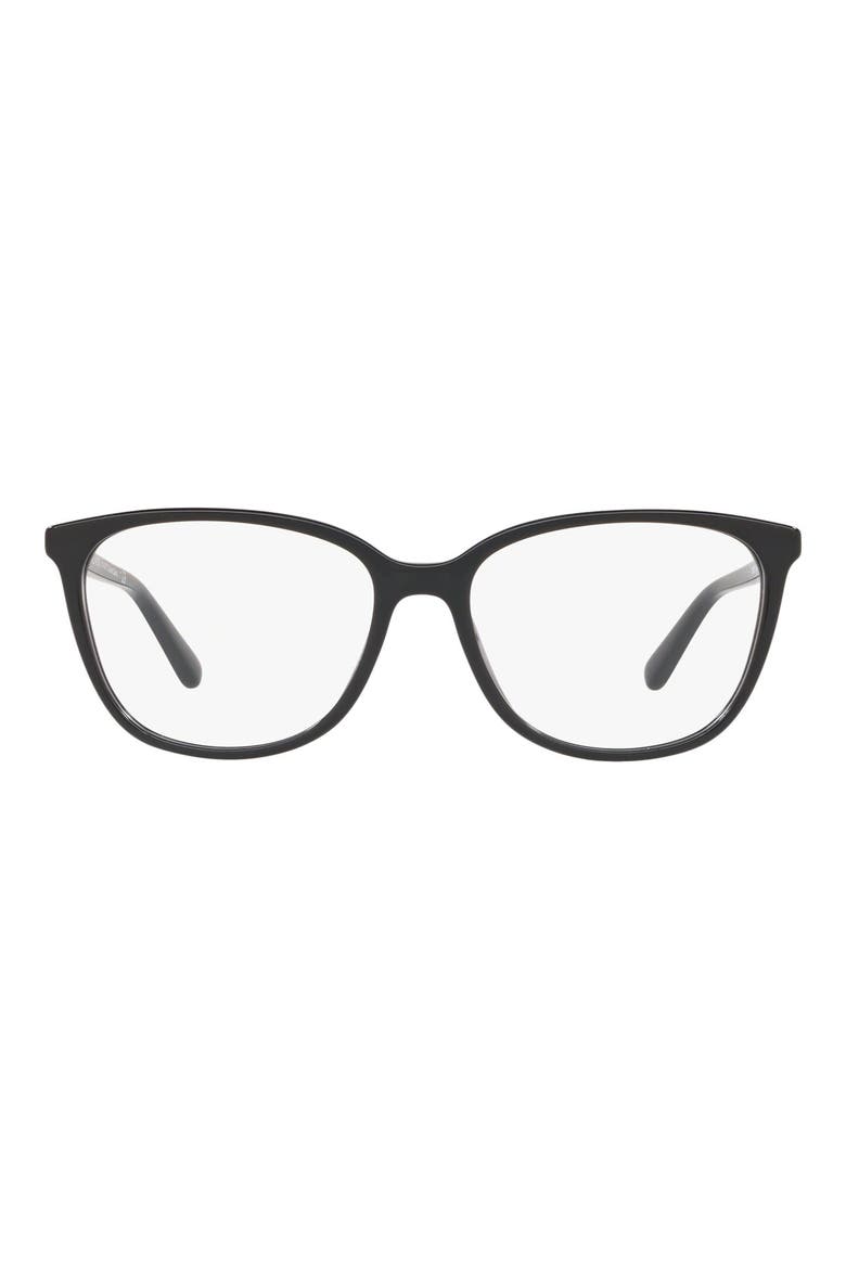 55m Cat Eye Optical Glasses, Main, color, BLACK