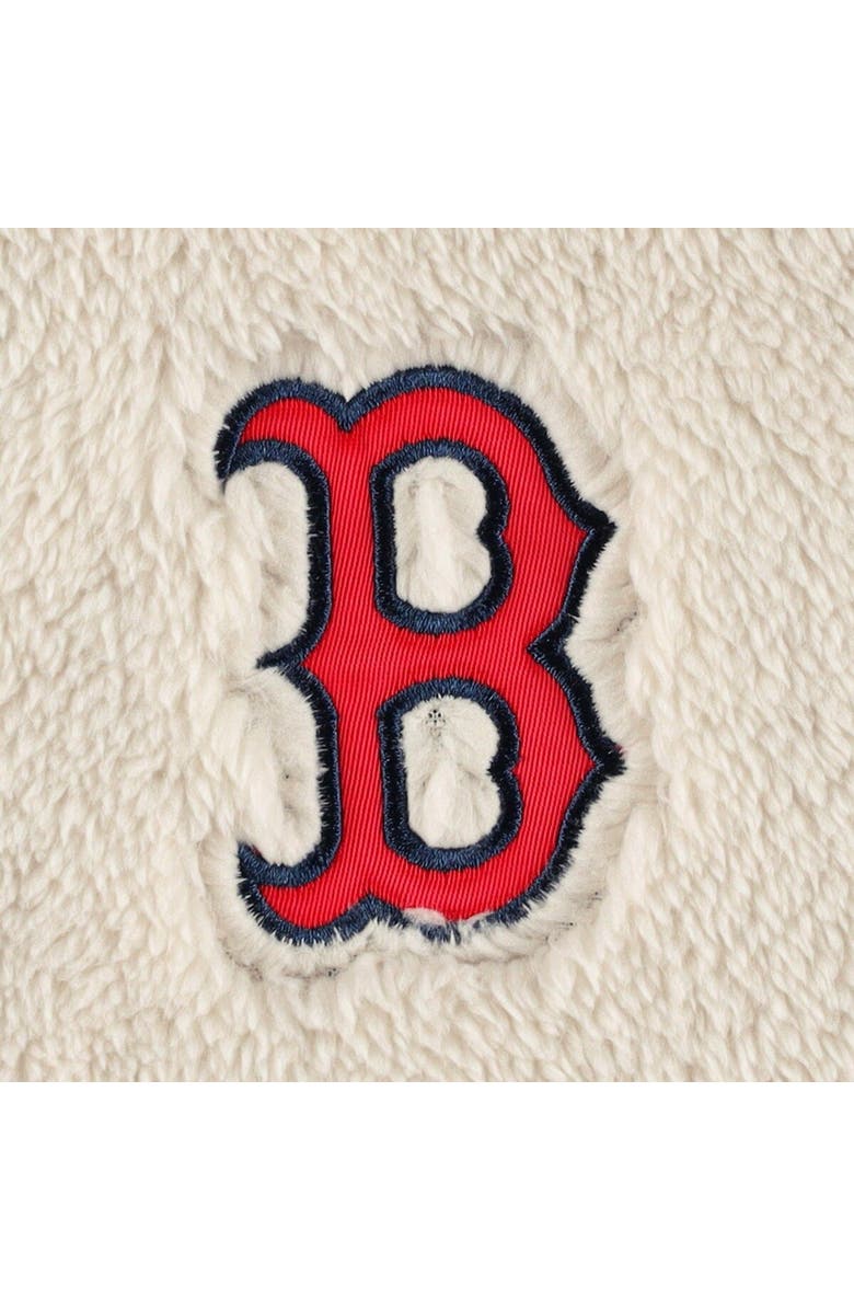 G-III 4HER BY CARL BANKS Women's G-III 4Her by Carl Banks Oatmeal/Navy Boston Red Sox Shuffle It Raglan Full-Zip Hoodie, Alternate, color, Oatmeal