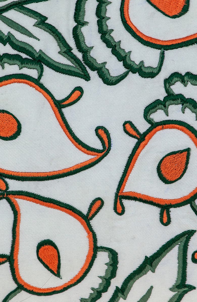 PARKLAND COLLECTION Celeste Embroidered Throw Pillow, Alternate, color, White