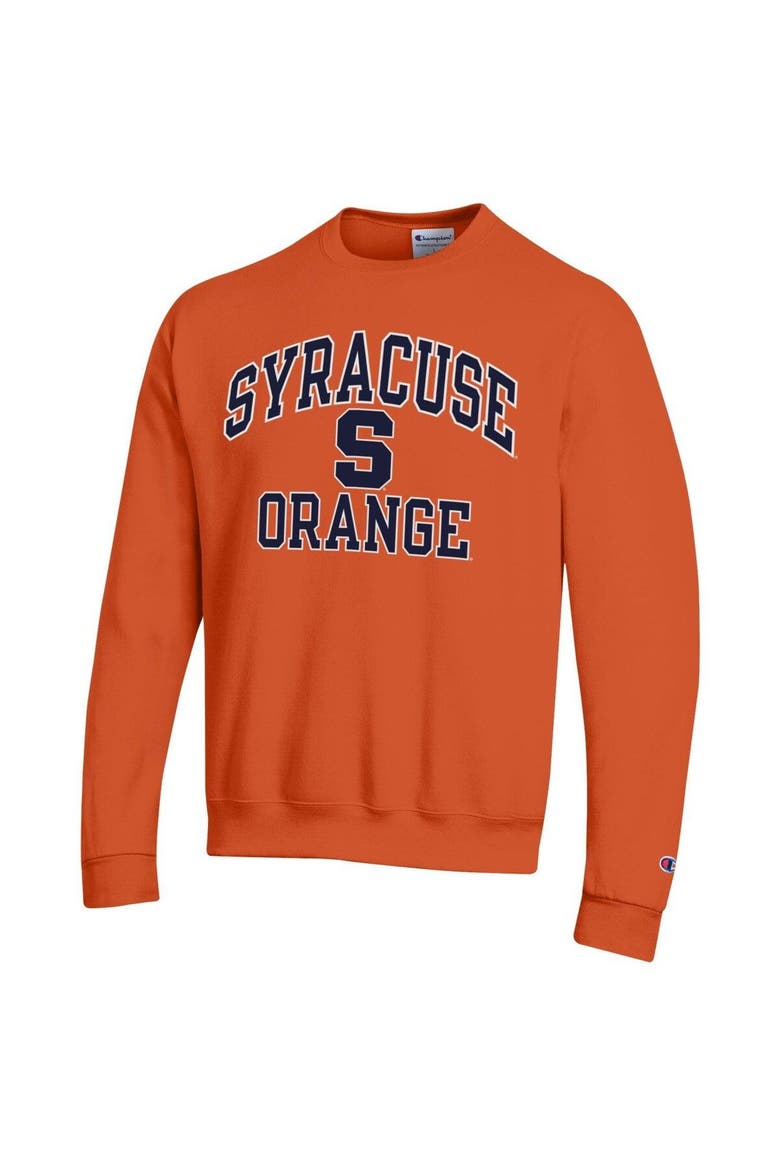 Men's Champion Orange Syracuse Orange High Motor Pullover Sweatshirt, Alternate, color, Orange