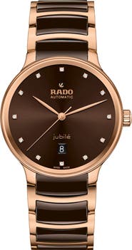 RADO Centrix Diamond Ceramic Bracelet Watch, 30.5m