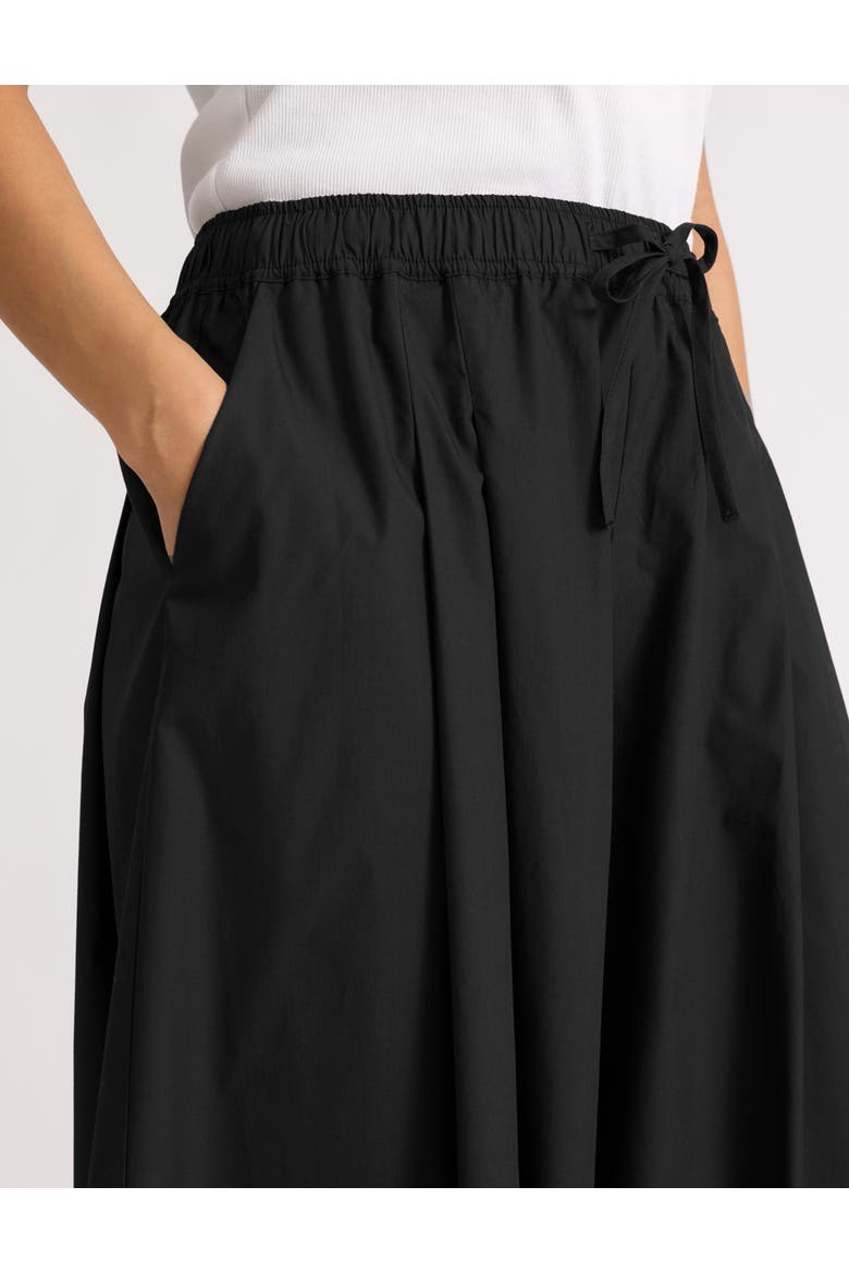 Cotton Super Wide Leg Culottes, Alternate, color, Black