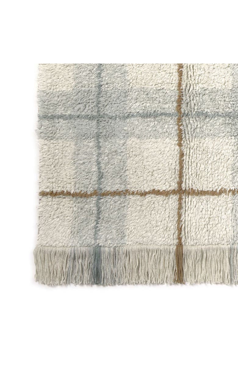 Lorena Canals Washable Rug Tartan, Alternate, color, Blue Sage