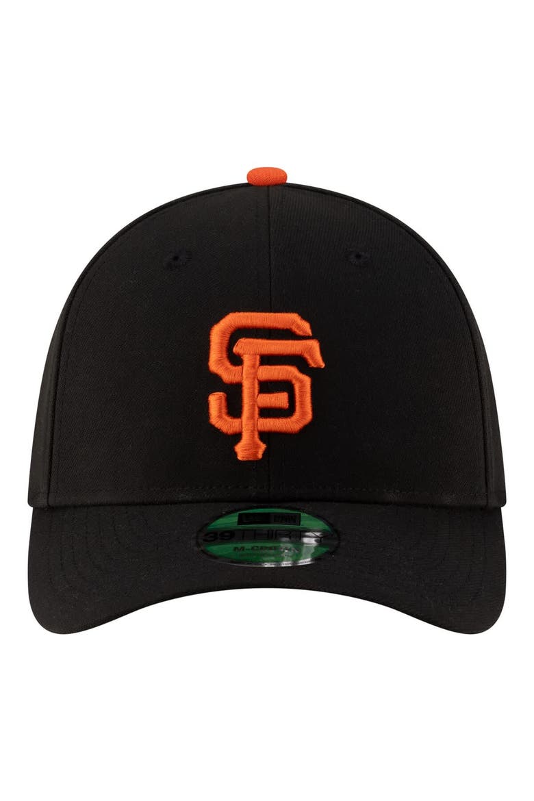 Men's New Era  Black San Francisco Giants Player Replica 39THIRTY M-Crown Flex Hat, Alternate, color, Black