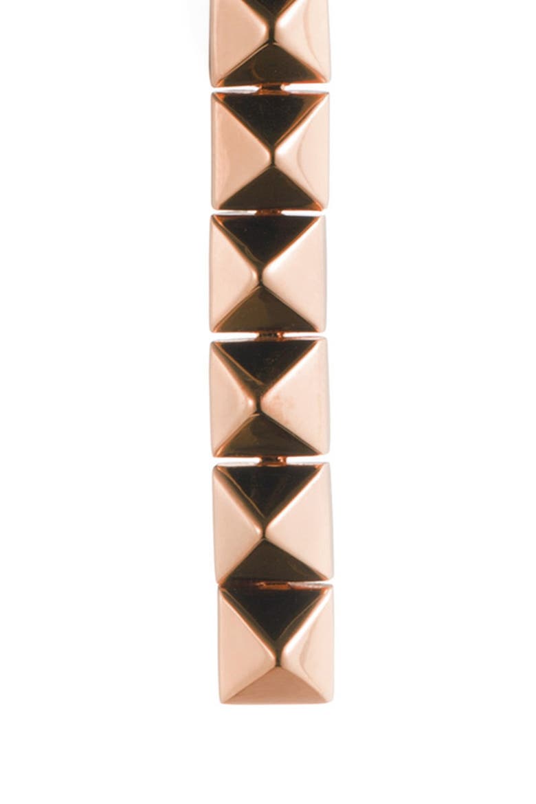 'Pyramid Tennis' Drop Earrings, Alternate, color, ROSE GOLD