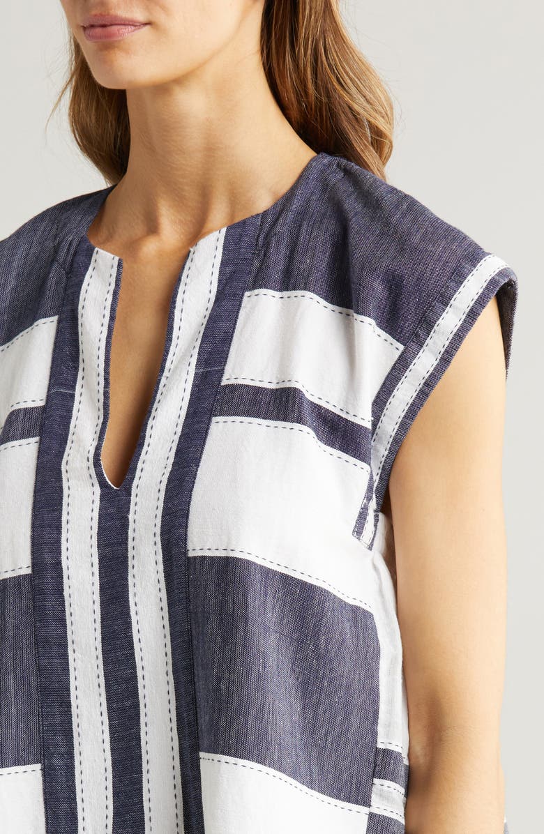 lemlem Elina Cotton Cover-Up Caftan, Alternate, color,