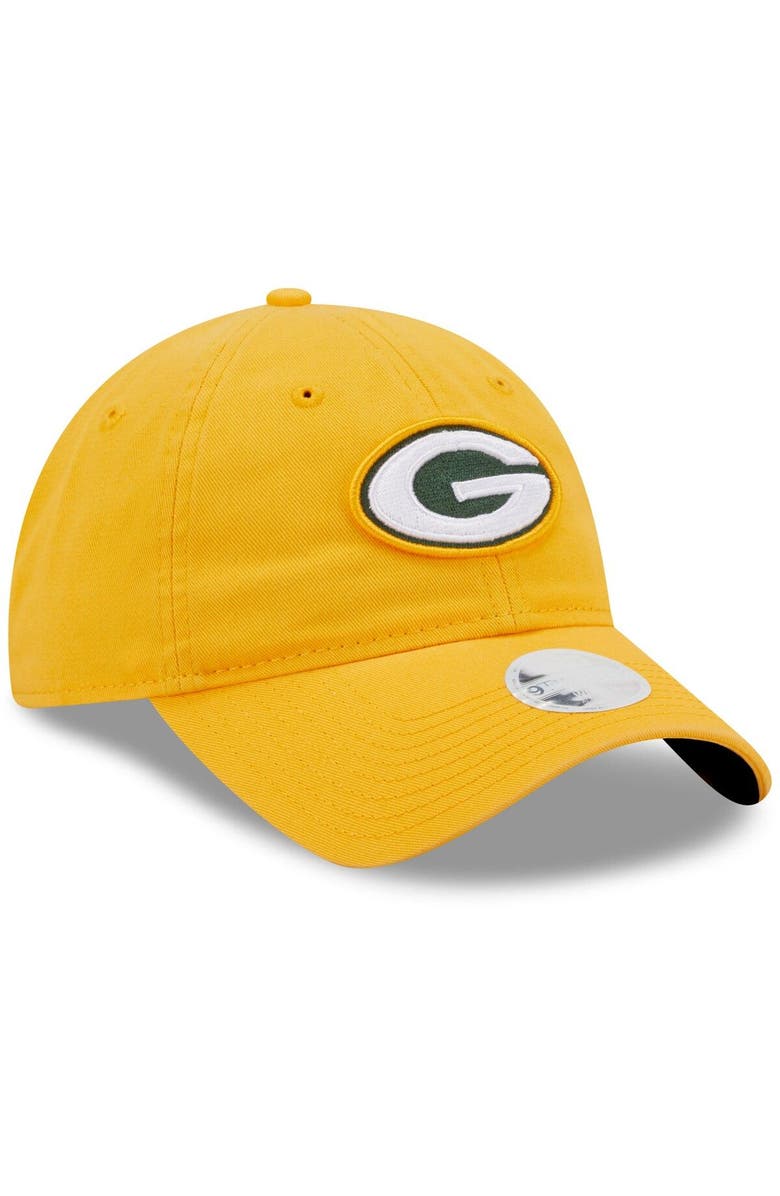 New Era Women's New Era Gold Green Bay Packers Core Classic 2.0 9TWENTY Adjustable Hat, Alternate, color, 