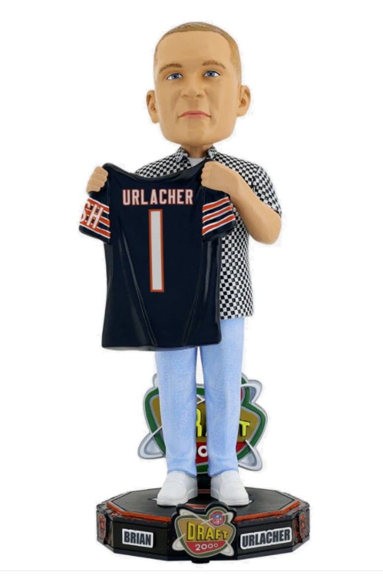 FOCO Brian Urlacher (Chicago Bears) 2000 NFL Draft Pick Bobblehead, Main, color, Multi-Color