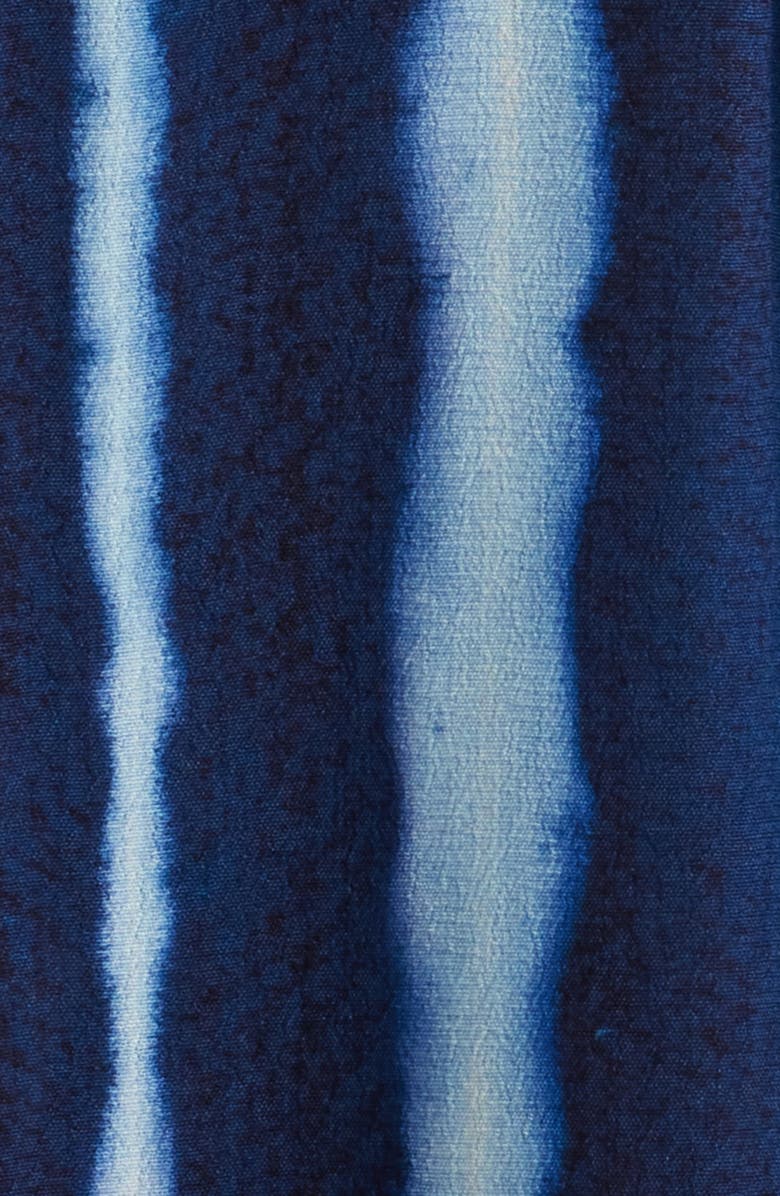 MARGARET O'LEARY Lana Shibori Stripe Short Sleeve Midi Dress, Alternate, color, Ink Stripe