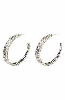 John Hardy Sterling Silver Dot Hoop Earrings