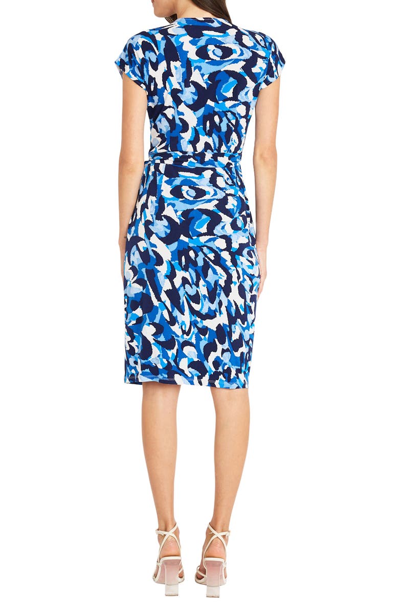 Maggy London Matte Jersey Short Sleeve Wrap Dress, Alternate, color,