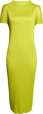 Issey Miyake Monthly Colors June Funnel Neck Dress
