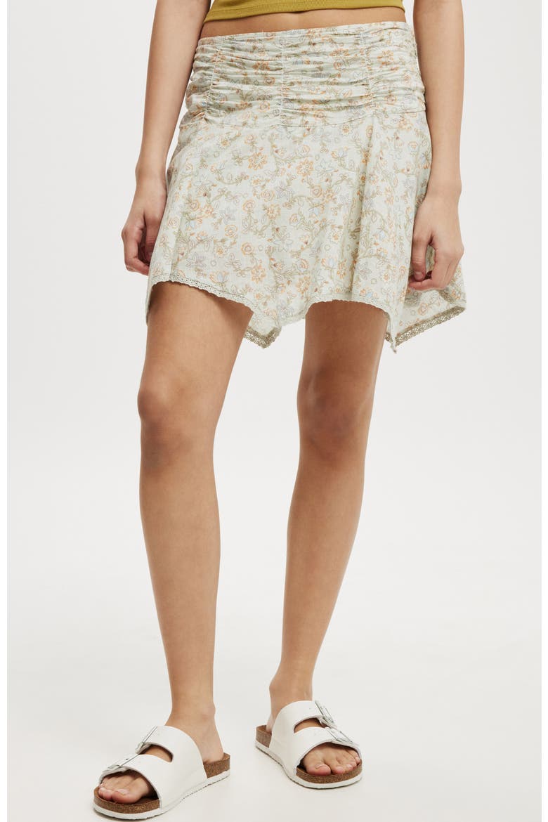 Georgie Hanky Hem Mini Skirt, Main, color, Olivia Floral