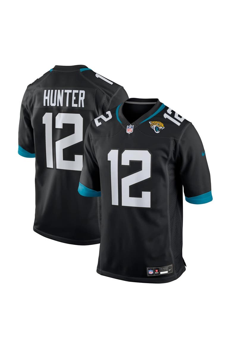 Men's Nike Travis Hunter Black Jacksonville Jaguars 2025 NFL Draft First Round Pick Alternate Game Player Jersey, Main, color, Black