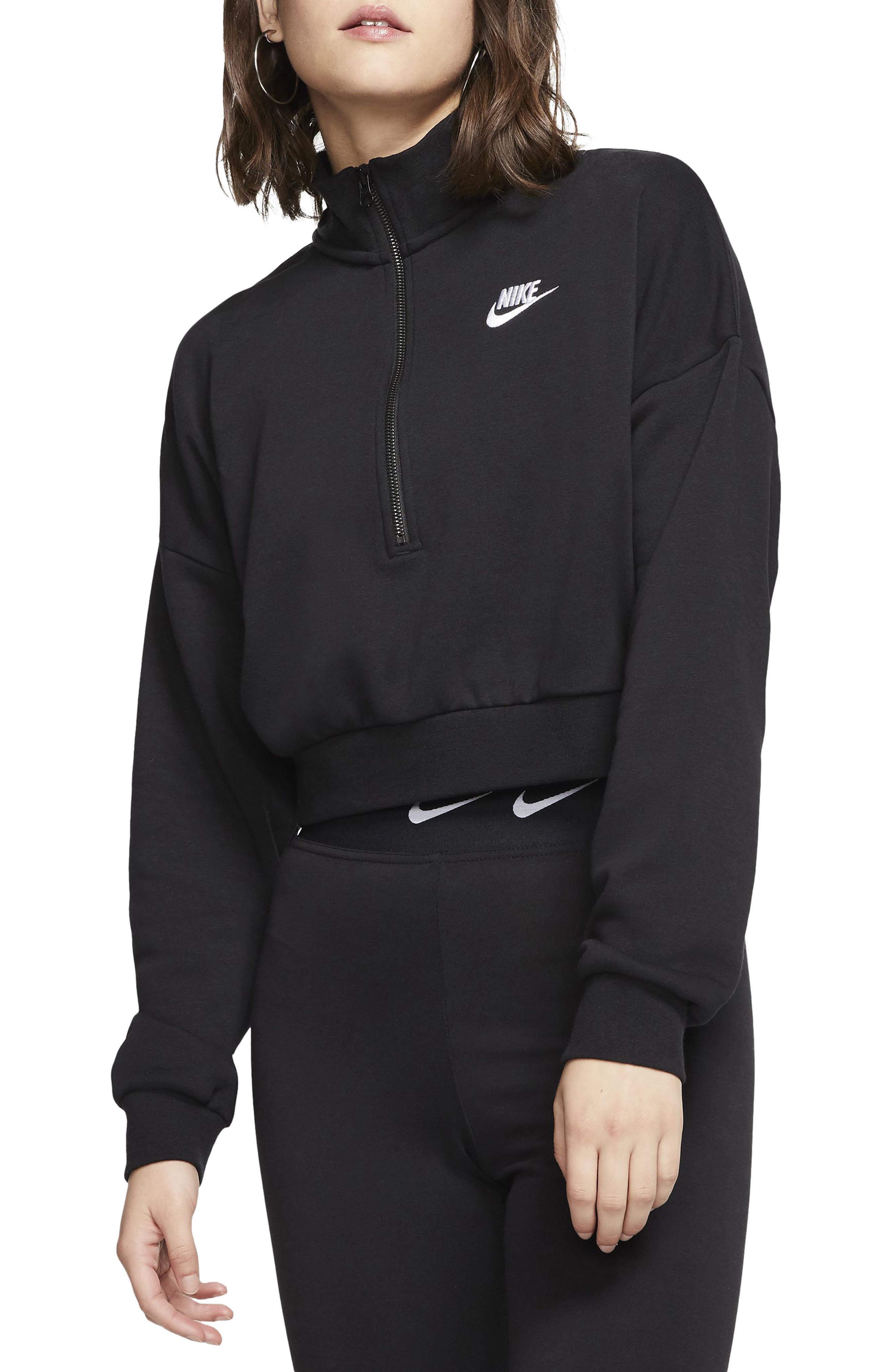 nike sportswear women's essentials fleece cropped