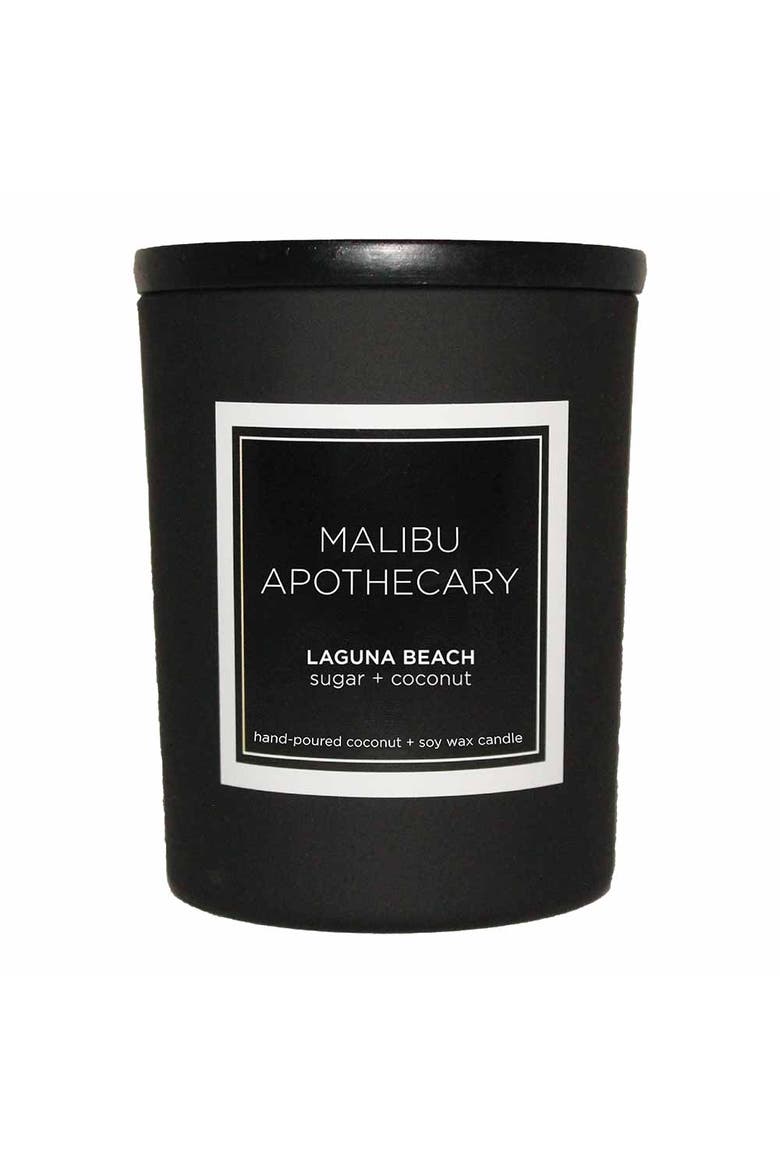Mini Matte Black Candle, Main, color, Laguna Beach
