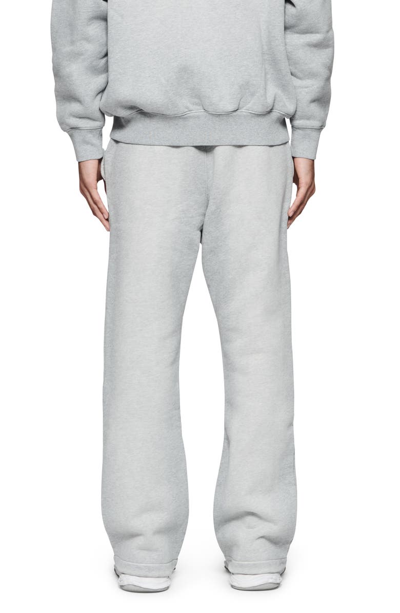 PURPLE BRAND Logo Flare Leg Fleece Graphic Sweatpants, Alternate, color, 