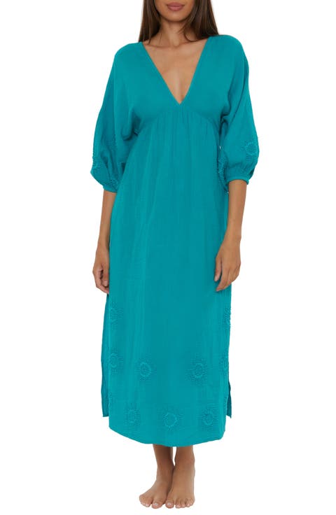 Serene Cotton Cover-Up Maxi Dress
