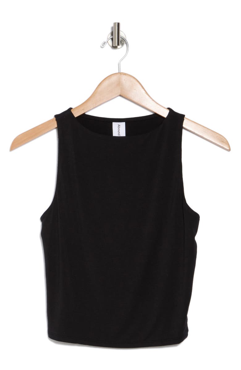 Abound Boat Neck Tank, Alternate, color, Black