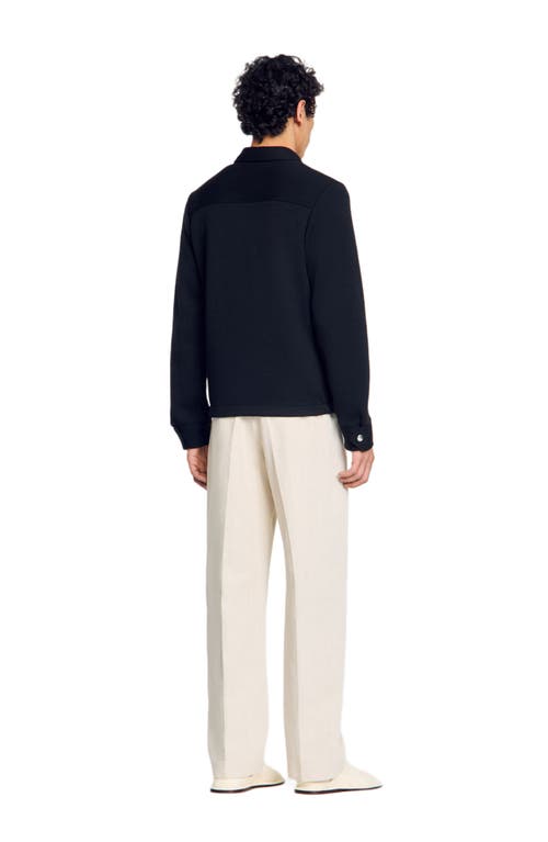 Sandro Knitted Jacket In Black