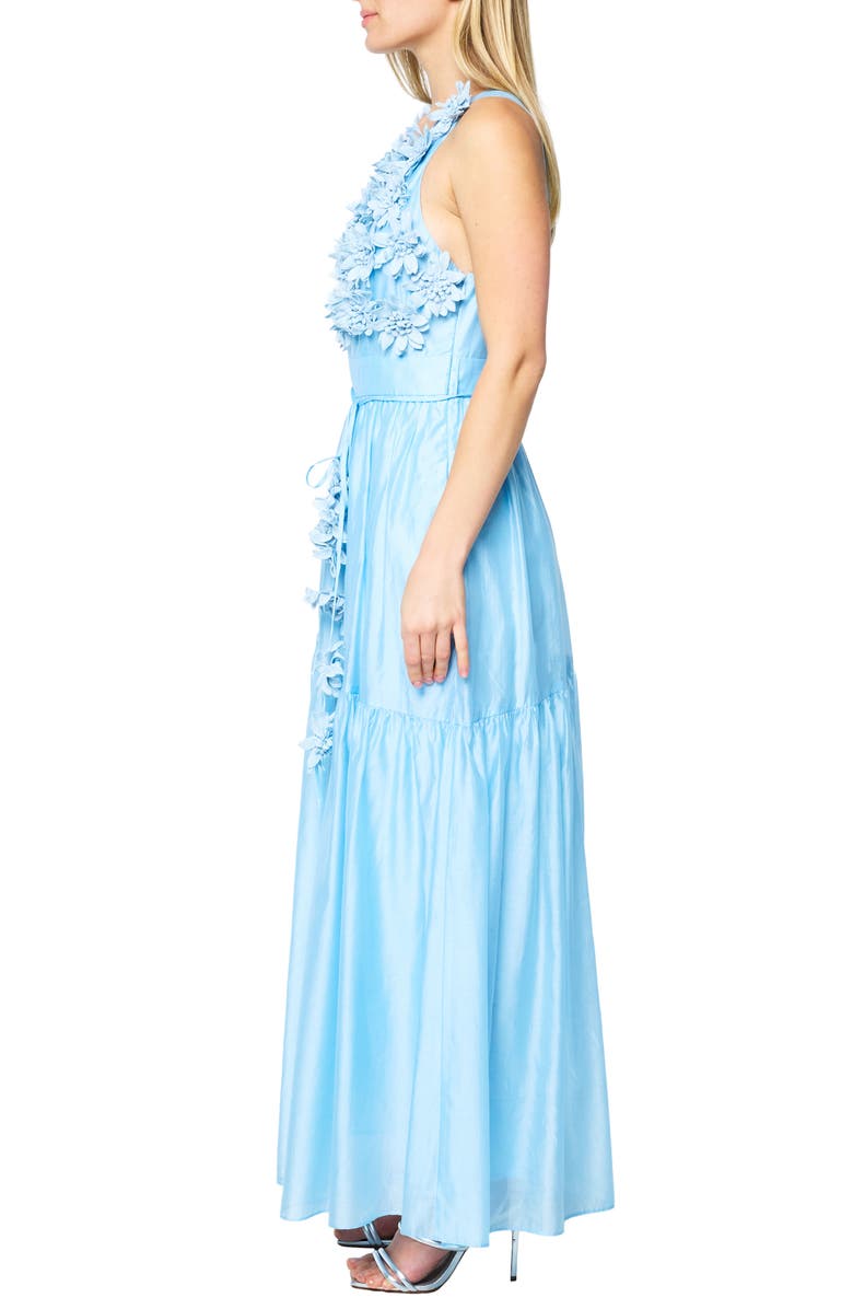 CIEBON Shailene 3D Floral Sleeveless Gown, Alternate, color, 