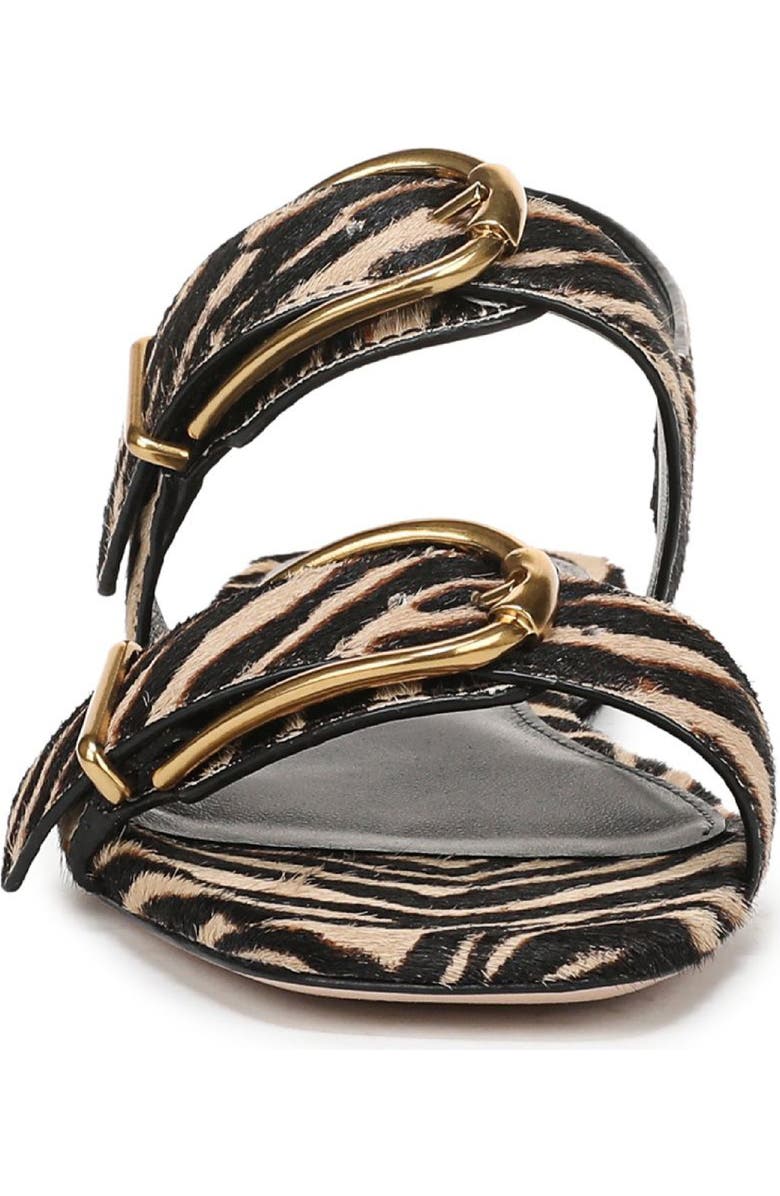 Veronica Beard Maglio-2 Genuine Calf Hair Sandal, Alternate, color, Ziger Brown Leather