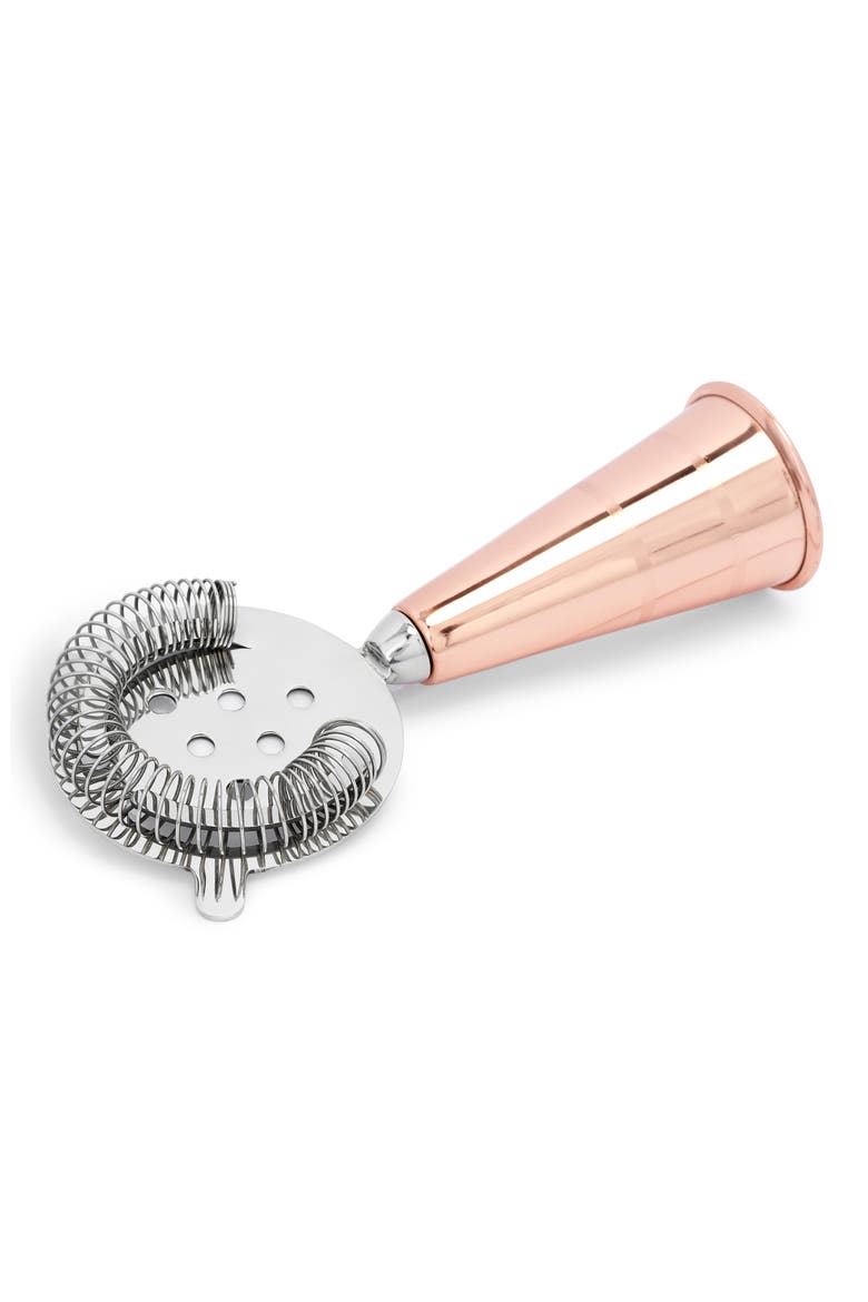 Uncommon James by Kristin Cavillari 2-in-1 Strainer & Shot Glass, Main, color, COPPER