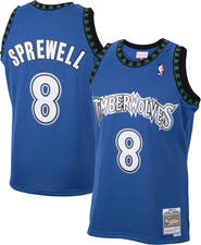 Mitchell & Ness Men's Mitchell & Ness Latrell Sprewell Blue Minnesota Timberwolves 2001/02 Hardwood Classics Swingman Jersey