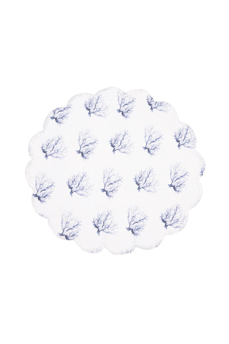 Midnight Lagoon Round Placemats Set of 6, 17", Alternate, color, Blue