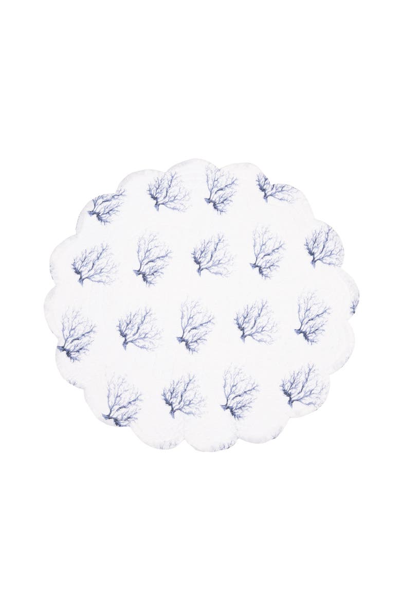 C&F Home Midnight Lagoon Round Placemats Set of 6, 17", Alternate, color, Blue