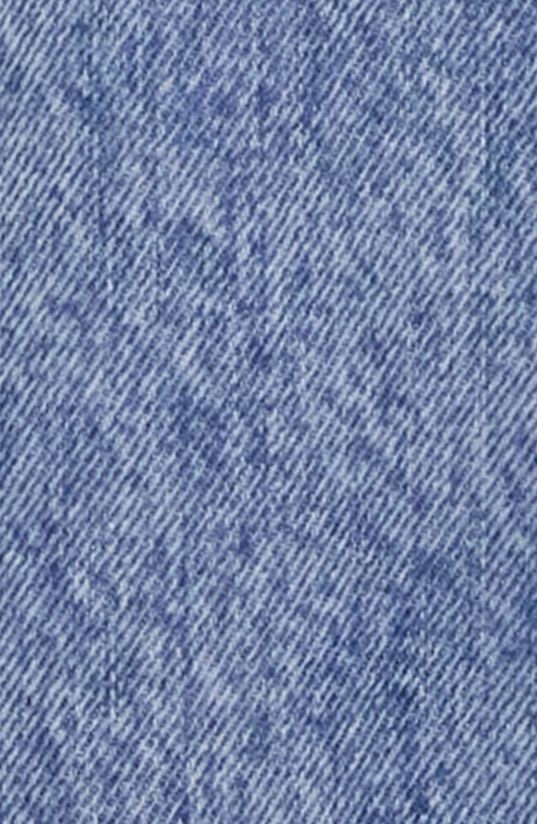 Helmut Lang Brooklyn Raw Hem Denim Trucker Jacket, Alternate, color, Vintage Blue Wash