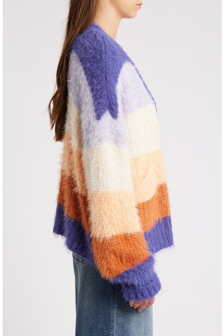 The Search Stripe Cardigan, Alternate, color, MULTI