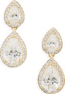 Nadri Halo Drop Earrings
