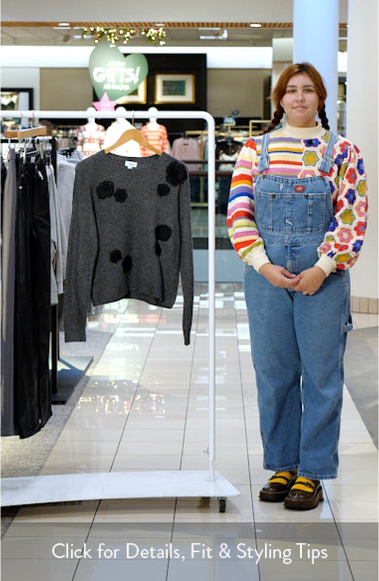 Floral Appliqué Sweater, sales video thumbnail