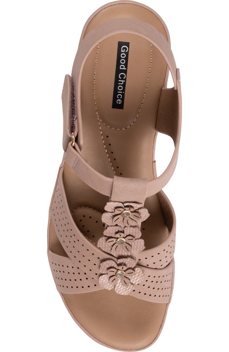 GOOD CHOICE NEW YORK Miko Wedge Sandal, Alternate, color, Blush