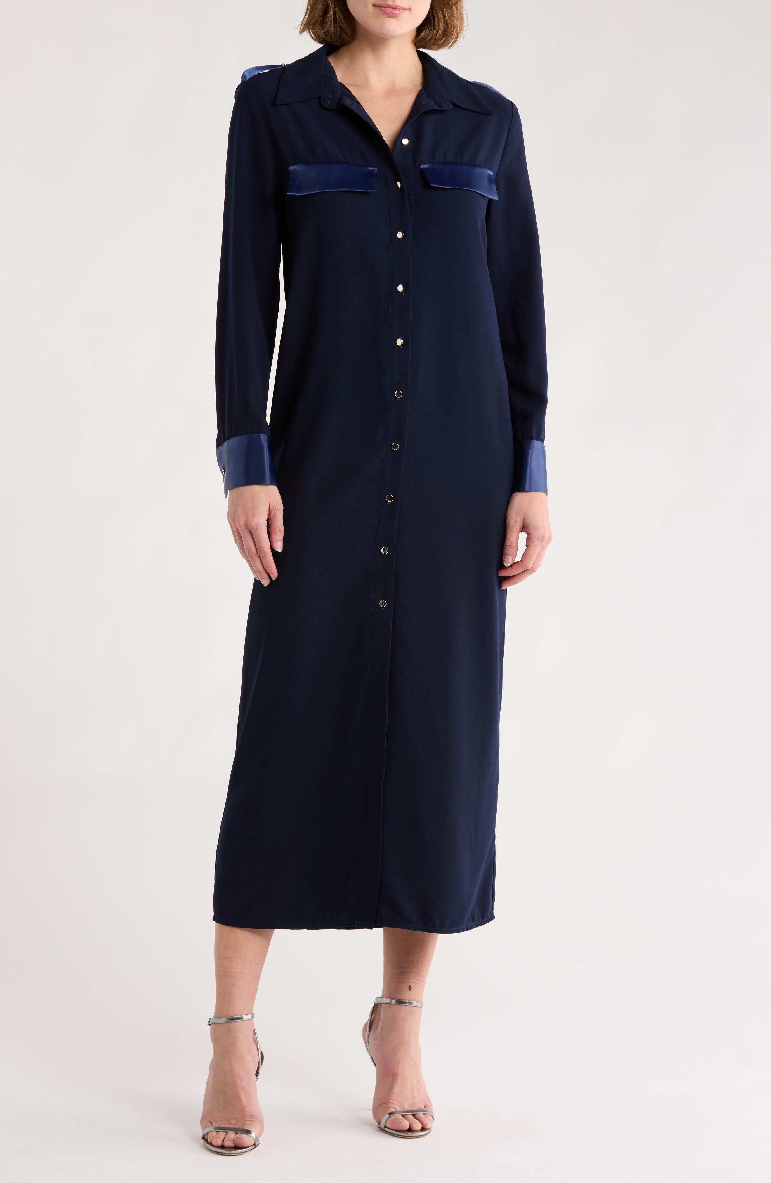 AREA STARS Gara Midi Shirtdress
