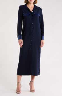 AREA STARS Gara Midi Shirtdress