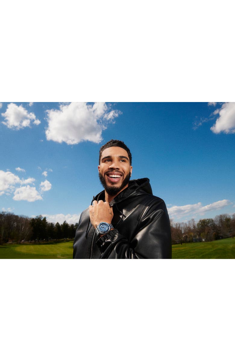 COACH Charter Automatic Bracelet Watch, 44.5mm, Alternate, color, Blue/ Silver