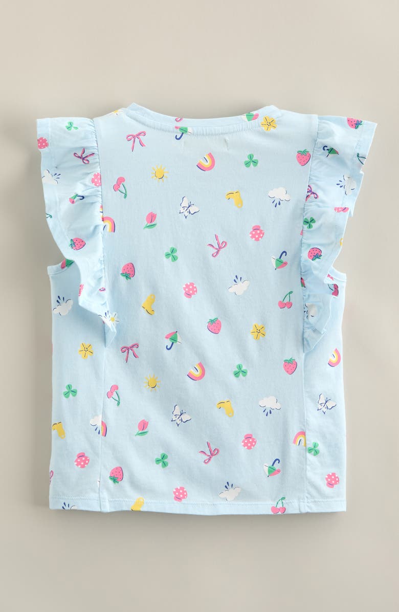 Tucker + Tate Kids' Ruffle Cotton T-Shirt, Alternate, color, Blue Delicate Rainy Day