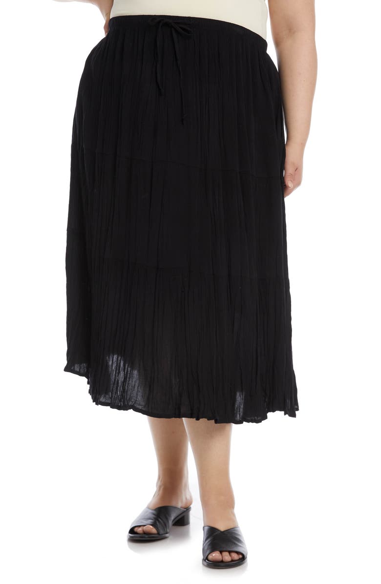 Karen Kane Tiered Midi Skirt, Alternate, color, 